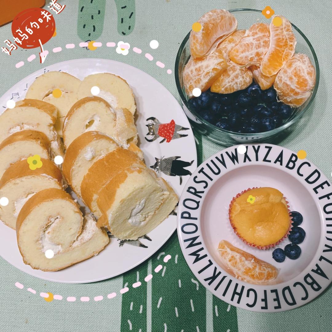戚风奶油蛋糕卷