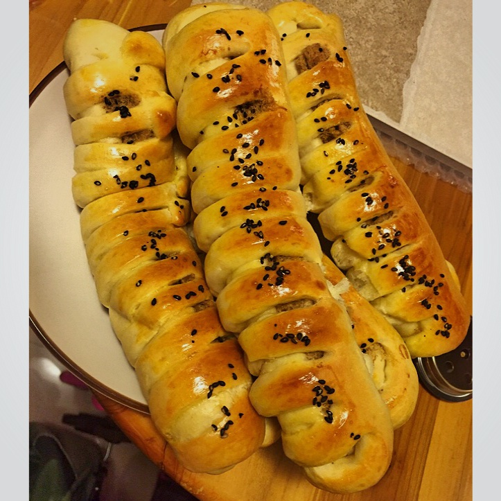 毛毛虫肉松面包
