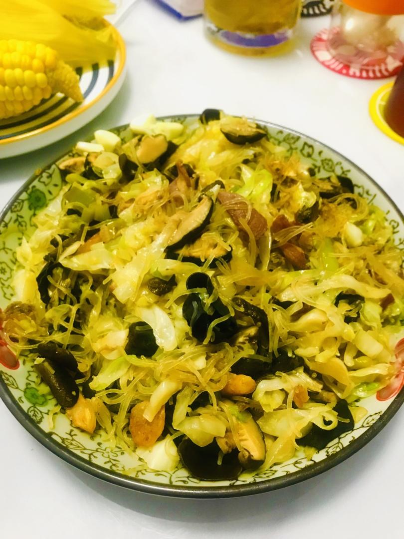 大白菜炒粉丝
