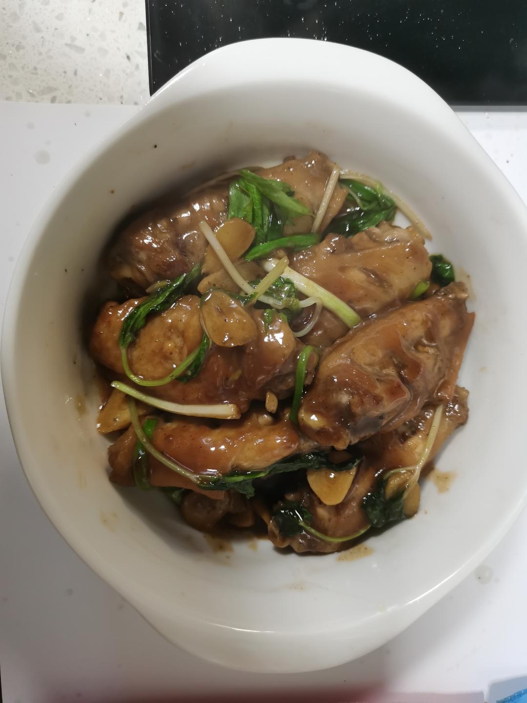 香葱焖鸡翅