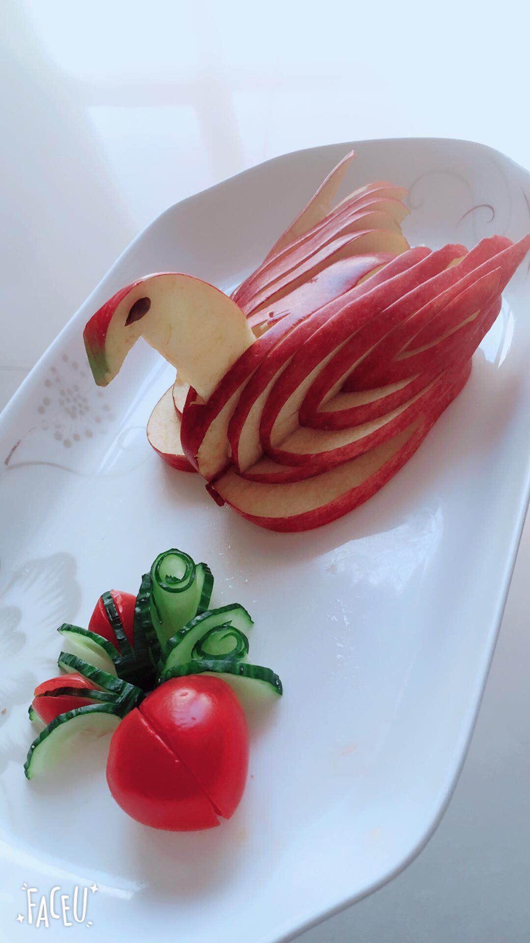 用户3290_k7ye用料苹果天鹅的做法买齐材料就行了小贴士装饰摆盘早餐