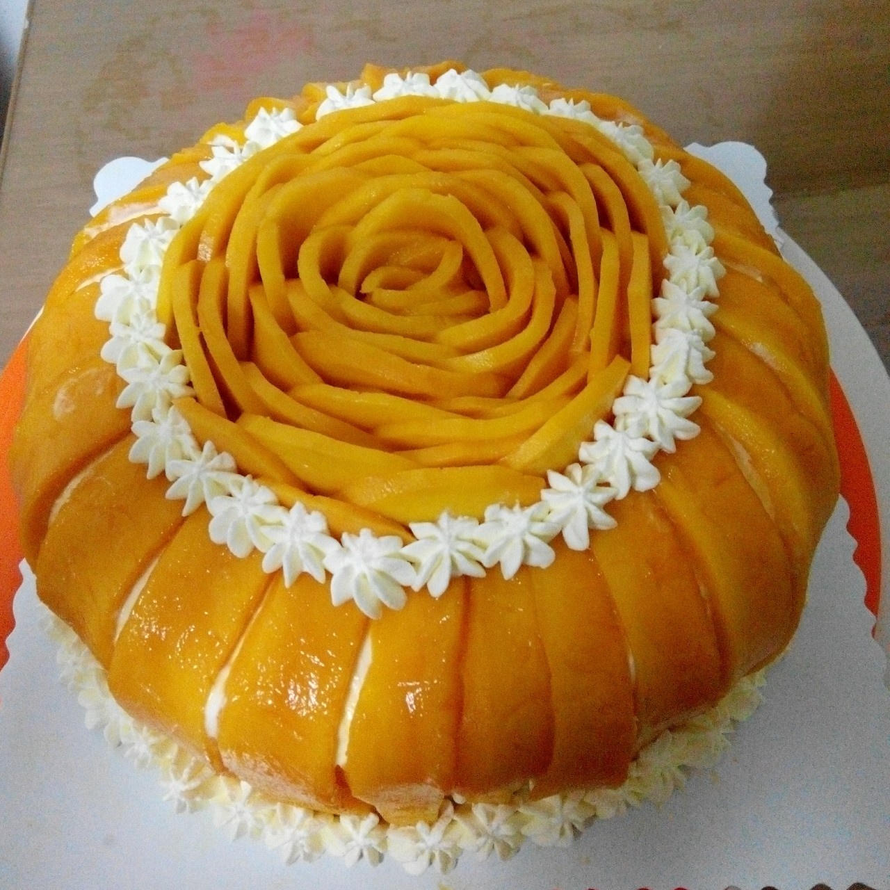 芒果可可奶油蛋糕