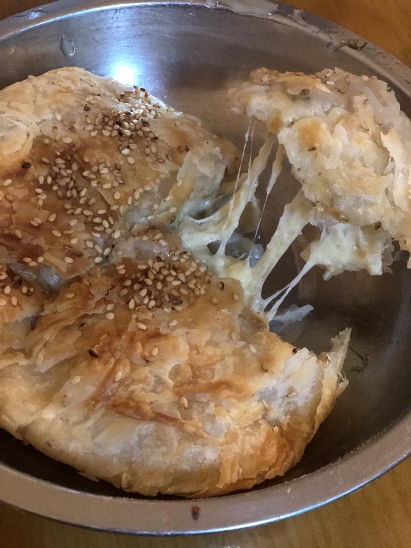 万能手抓饼👉能拉丝的手抓饼香蕉酥❗️巨好吃