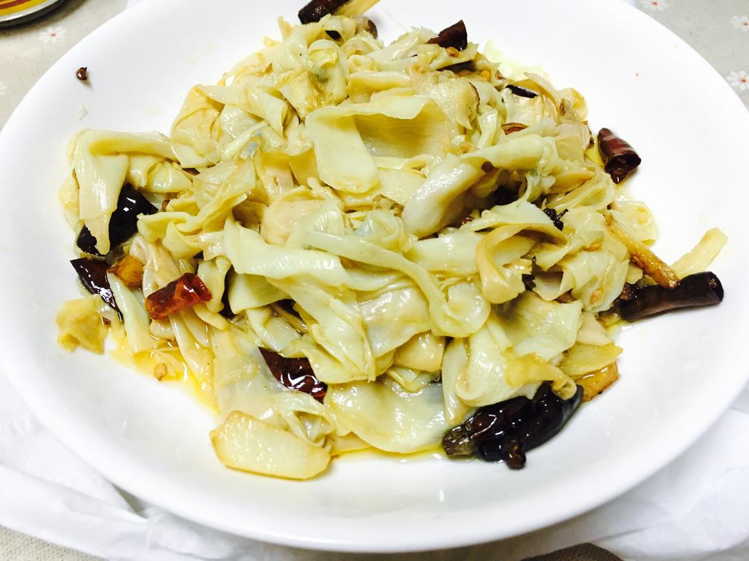 超下饭炝炒新鲜笋衣的做法