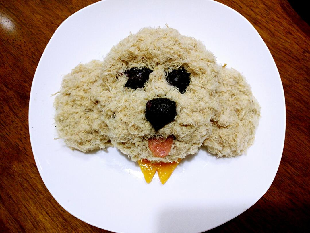 哄娃人气早餐【咸蛋黄肉松饭团】泰迪版-每天都是六一节