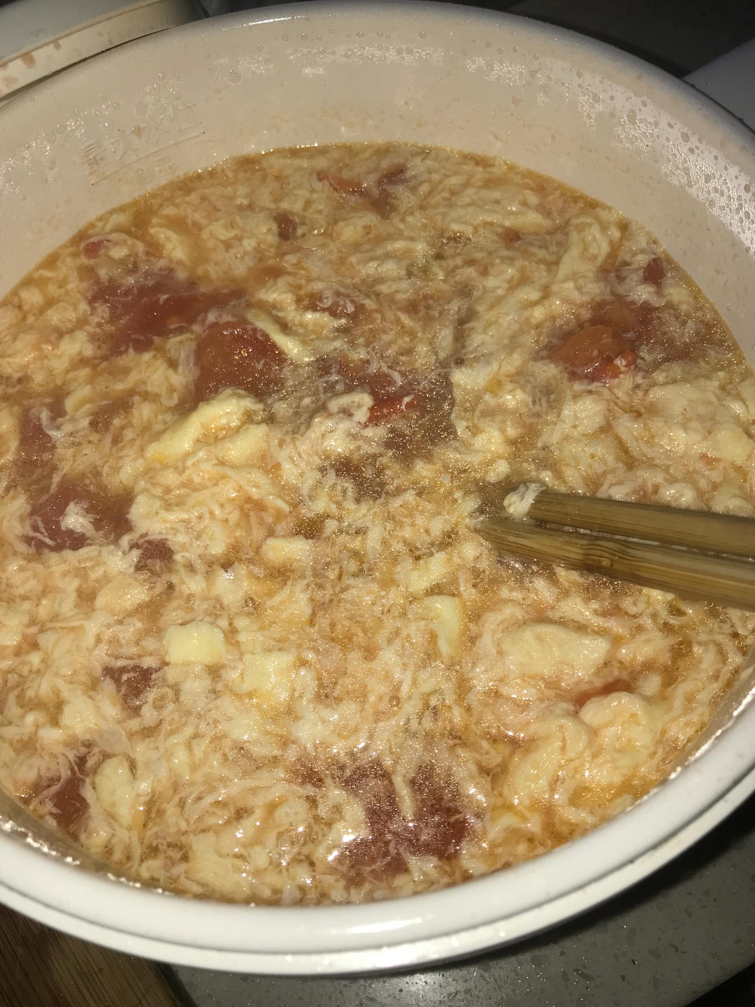 超浓郁的西红柿鸡蛋汤