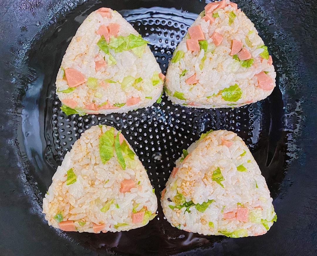 ㊙️米饭的神仙吃法|日式芝士饭团🍙的做法 步骤8