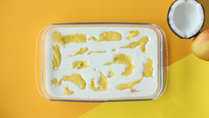【会吃】芒果椰子冰淇淋的做法 步骤12