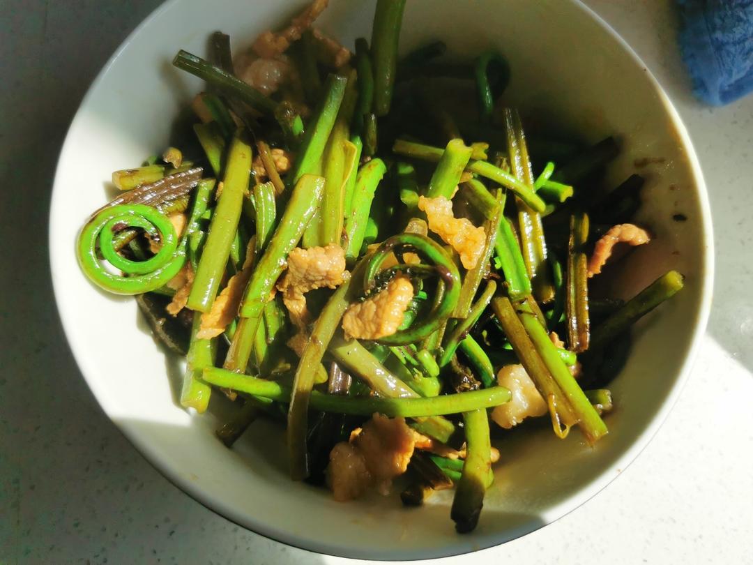蕨菜炒肉