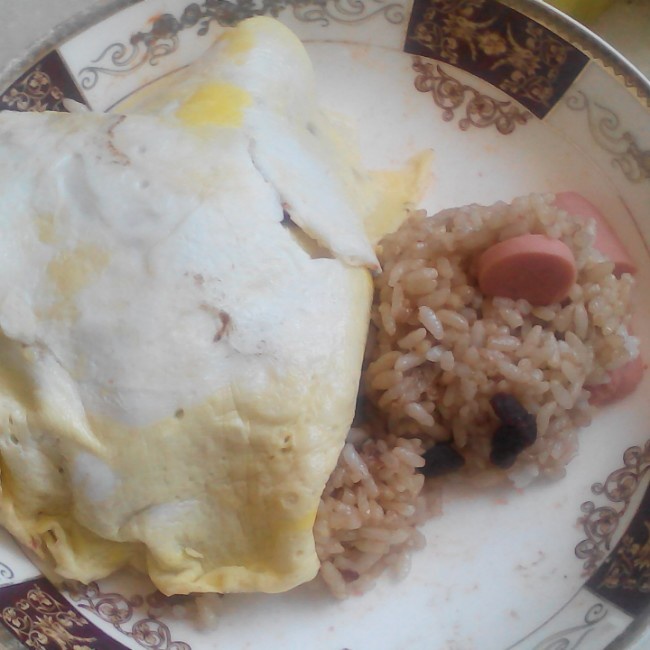 傻瓜版酱油炒饭