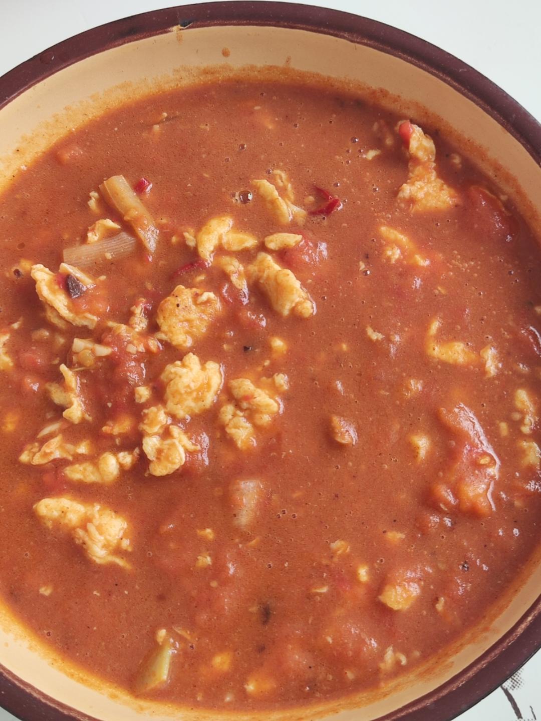 【家传2】  新疆拉条子的拌酱（西红柿鸡蛋酱）（附西红柿巧剥皮，鸡蛋滑散）