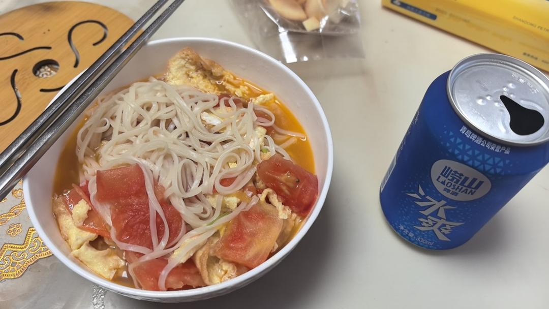 恨不得抱着锅舔的番茄鸡蛋面