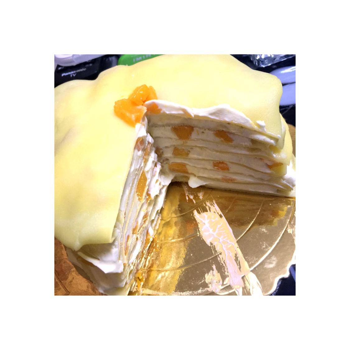 六寸芒果千层蛋糕的做法