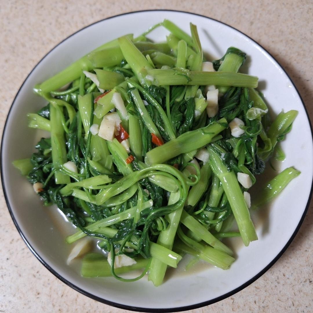 快手零失败！在家复刻酒楼白腐乳空心菜