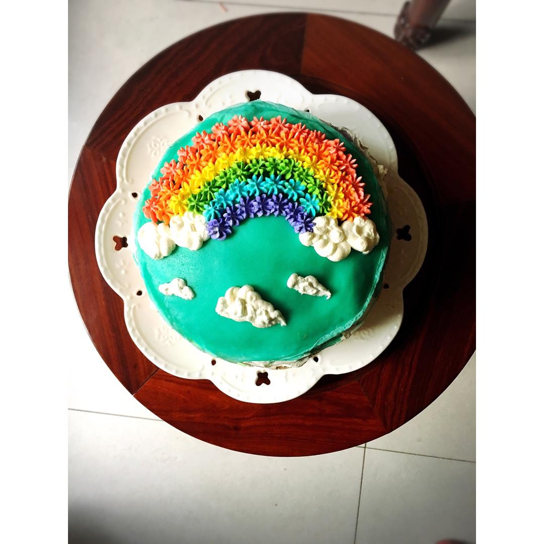 彩虹千层蛋糕 彩虹可丽饼(Mille Crepe Cake)