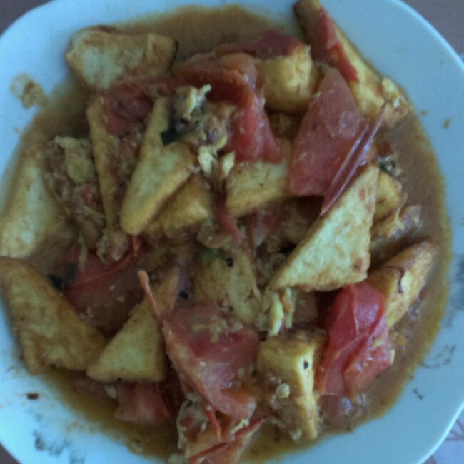 西红柿烧豆腐