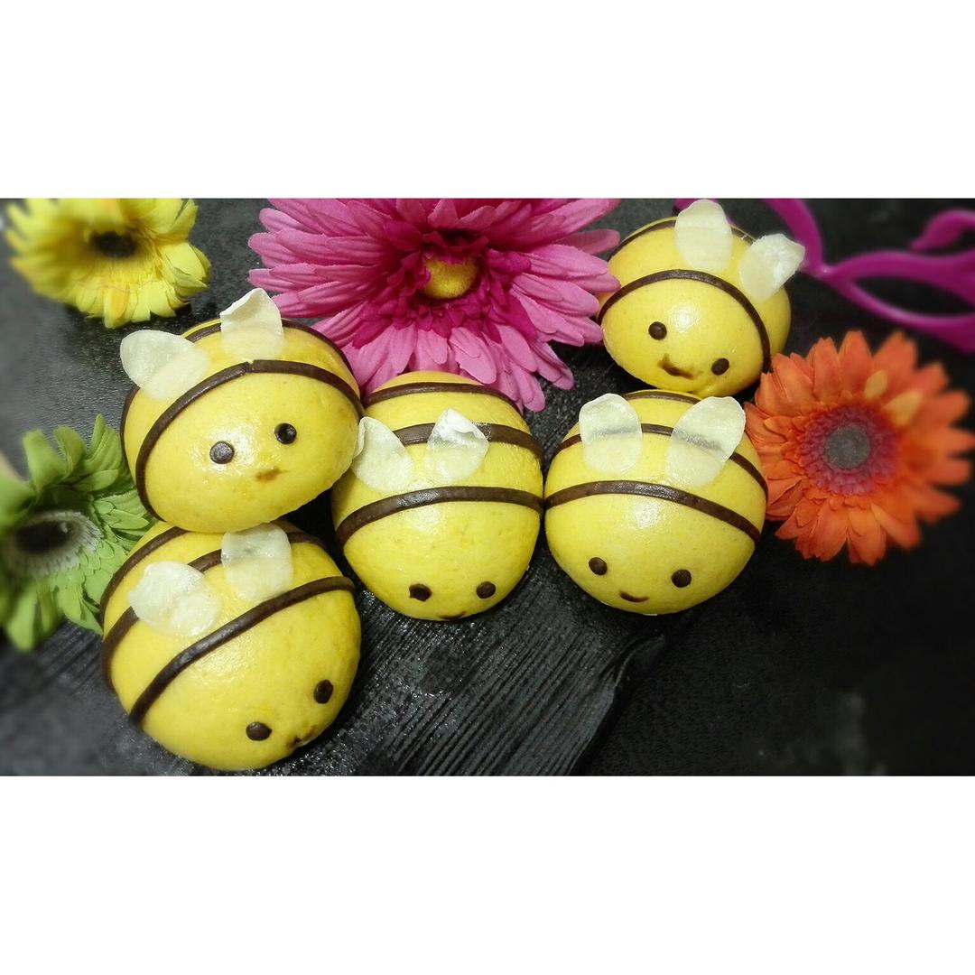 超可爱小蜜蜂馒头