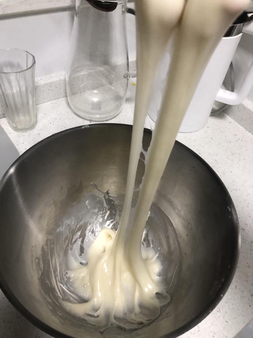 拉丝麻薯隔夜冷藏不变硬的实验成功，三夜依然拉丝