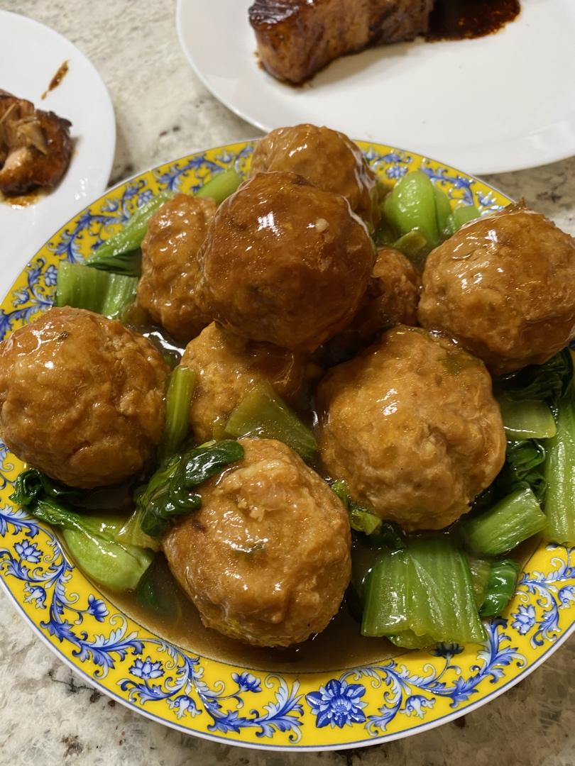 四喜丸子/紅燒獅子頭 chinese meatballs