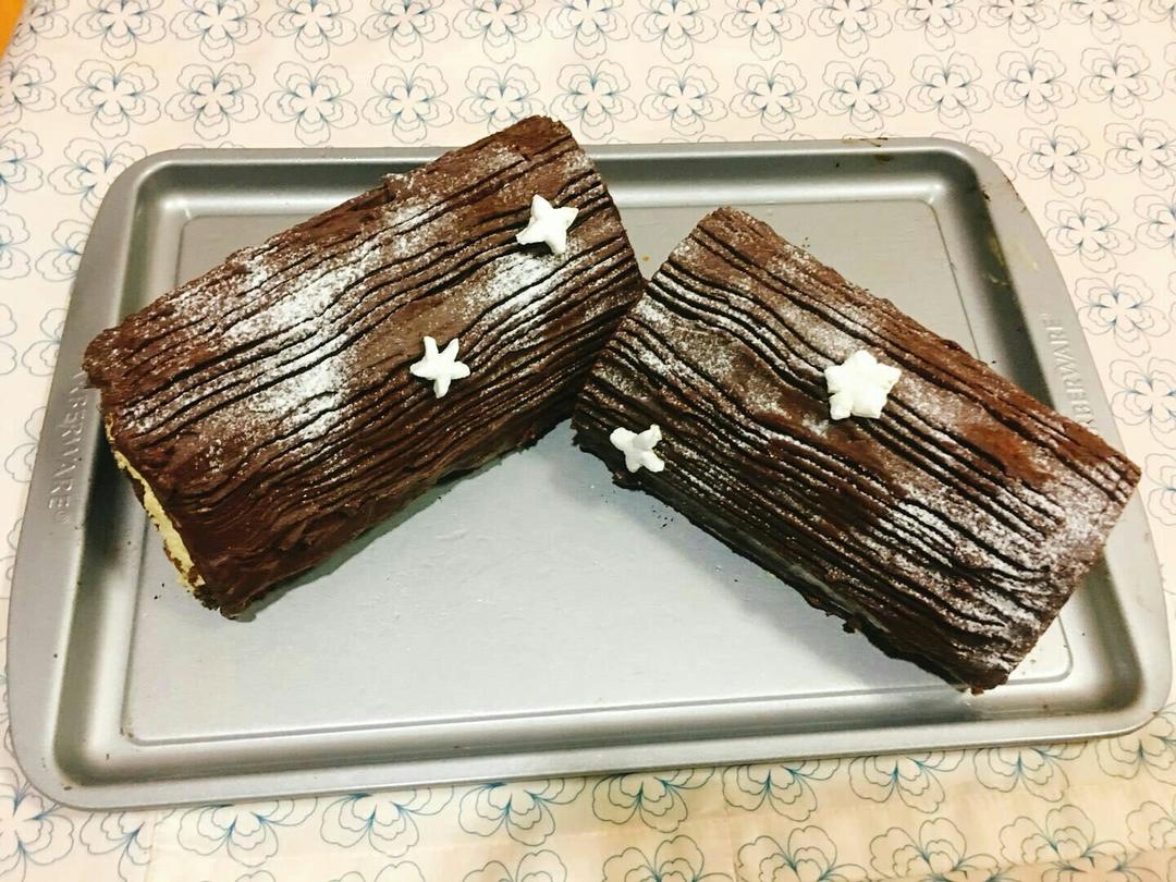 巧克力树根蛋糕卷