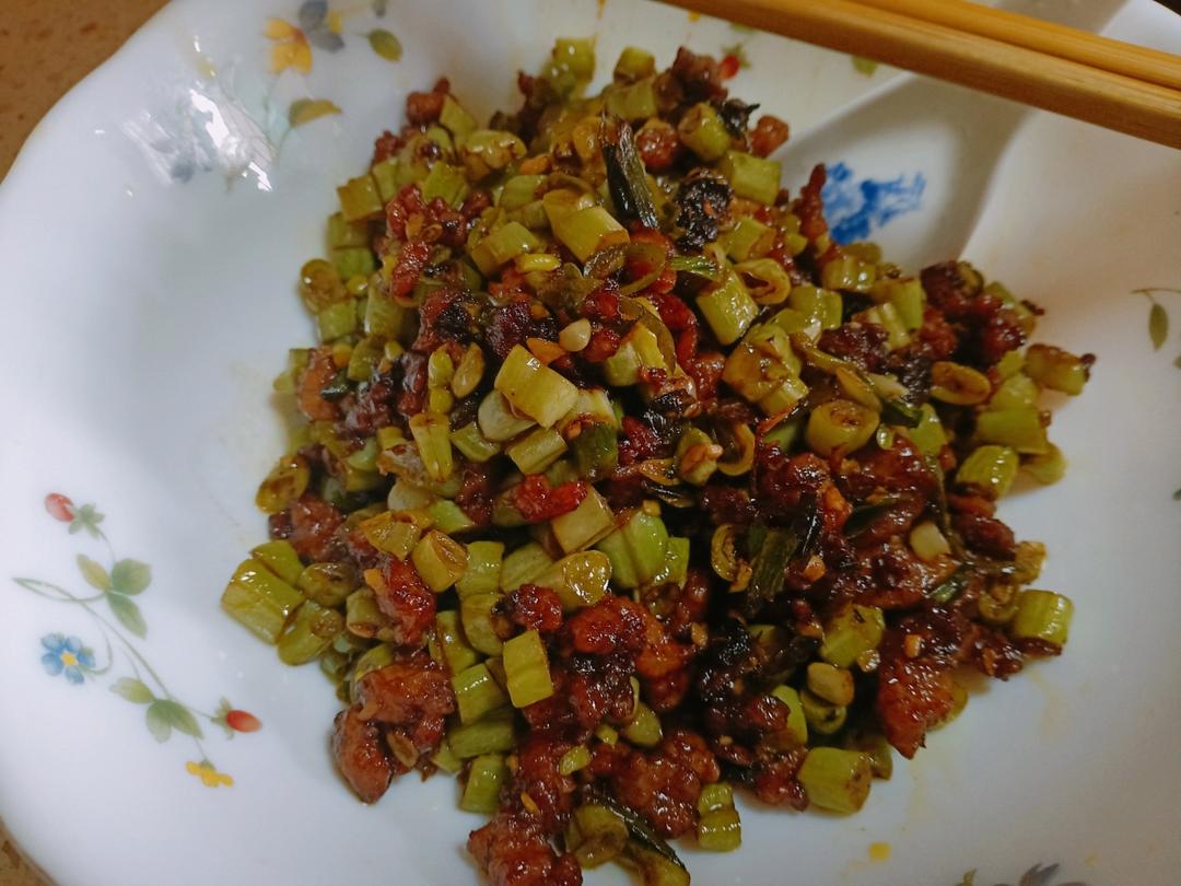 肉沫豆角下饭菜