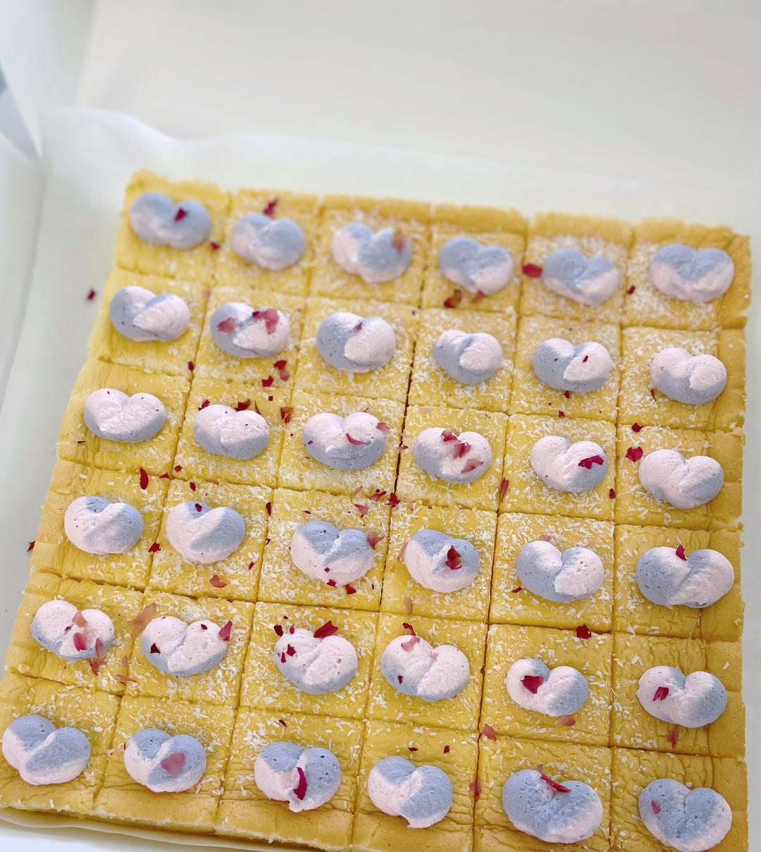 椰香芝士蔓越莓蛋糕   party小甜品的做法 步驟21