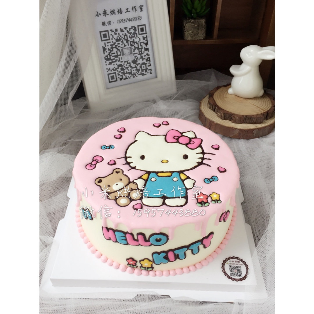 小米烘焙的糖花