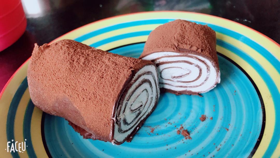 网红的毛巾卷蛋糕