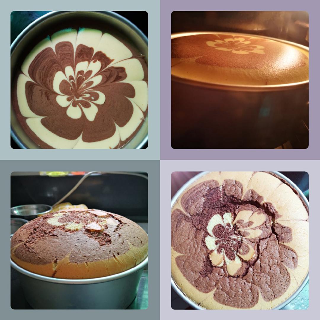 斑马纹戚风蛋糕