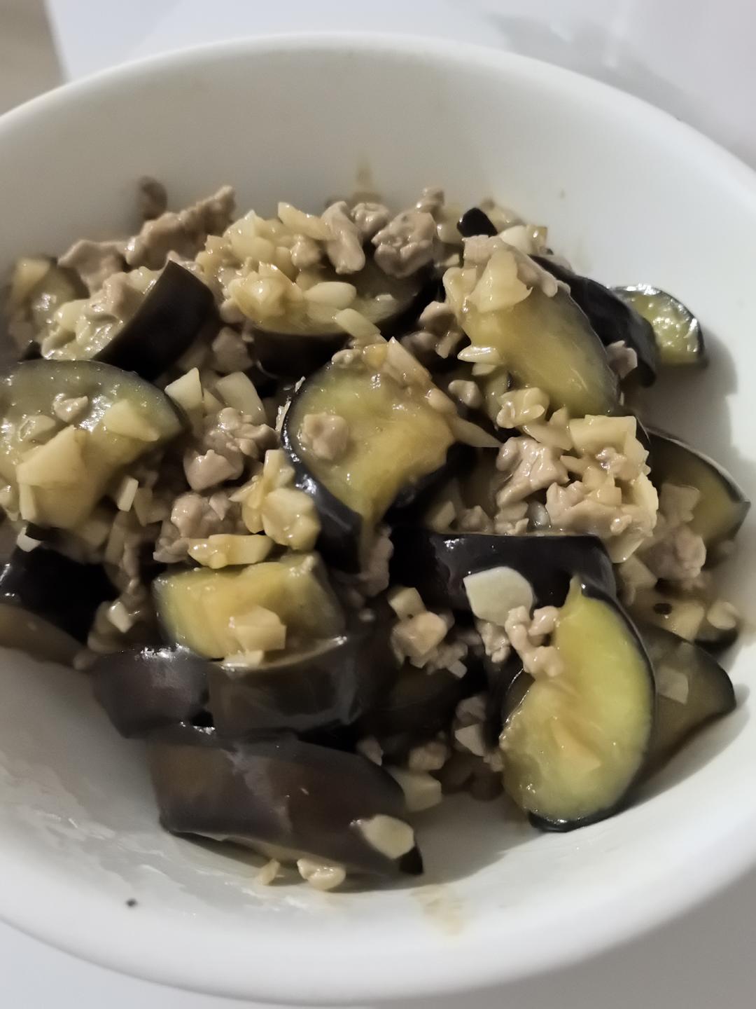 不油炸不变色不加水肉沫茄子