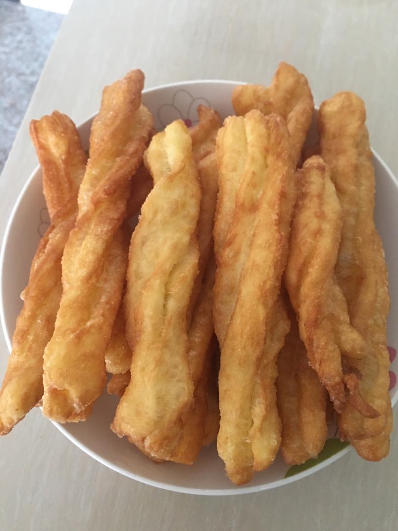 健康油条～没有一滴水，没有泡打粉没有……