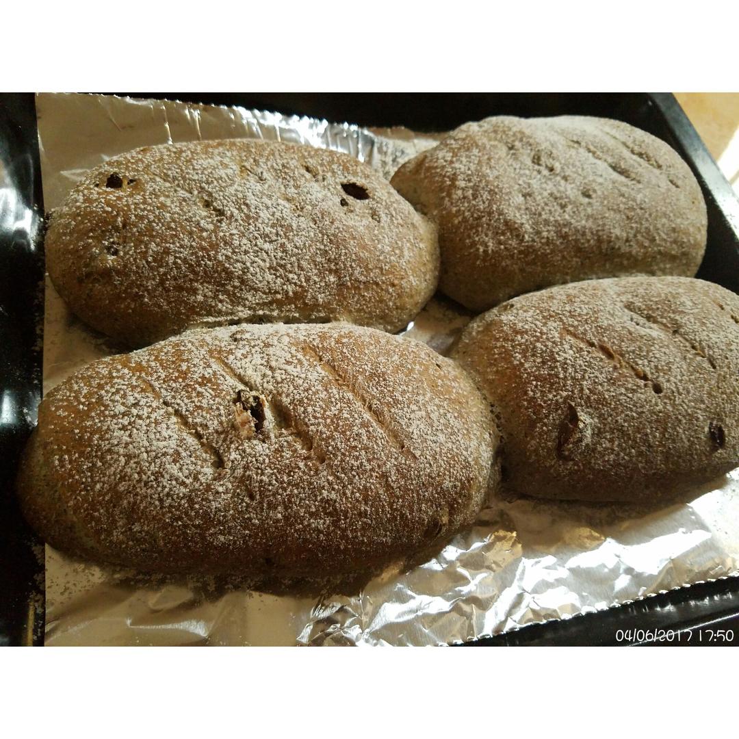 天然酵种无糖杂粮果干软欧