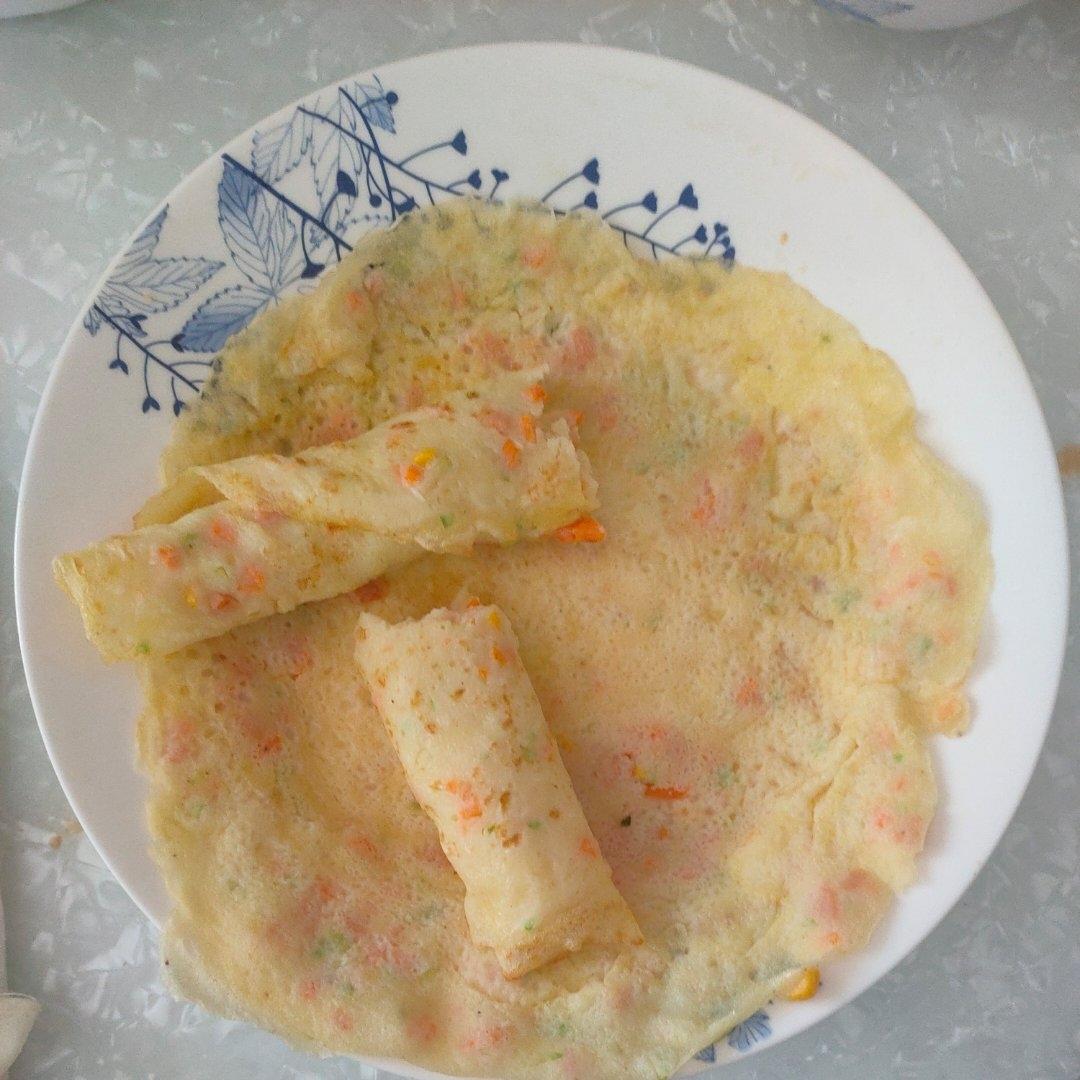 简单快手蔬菜鸡蛋煎饼