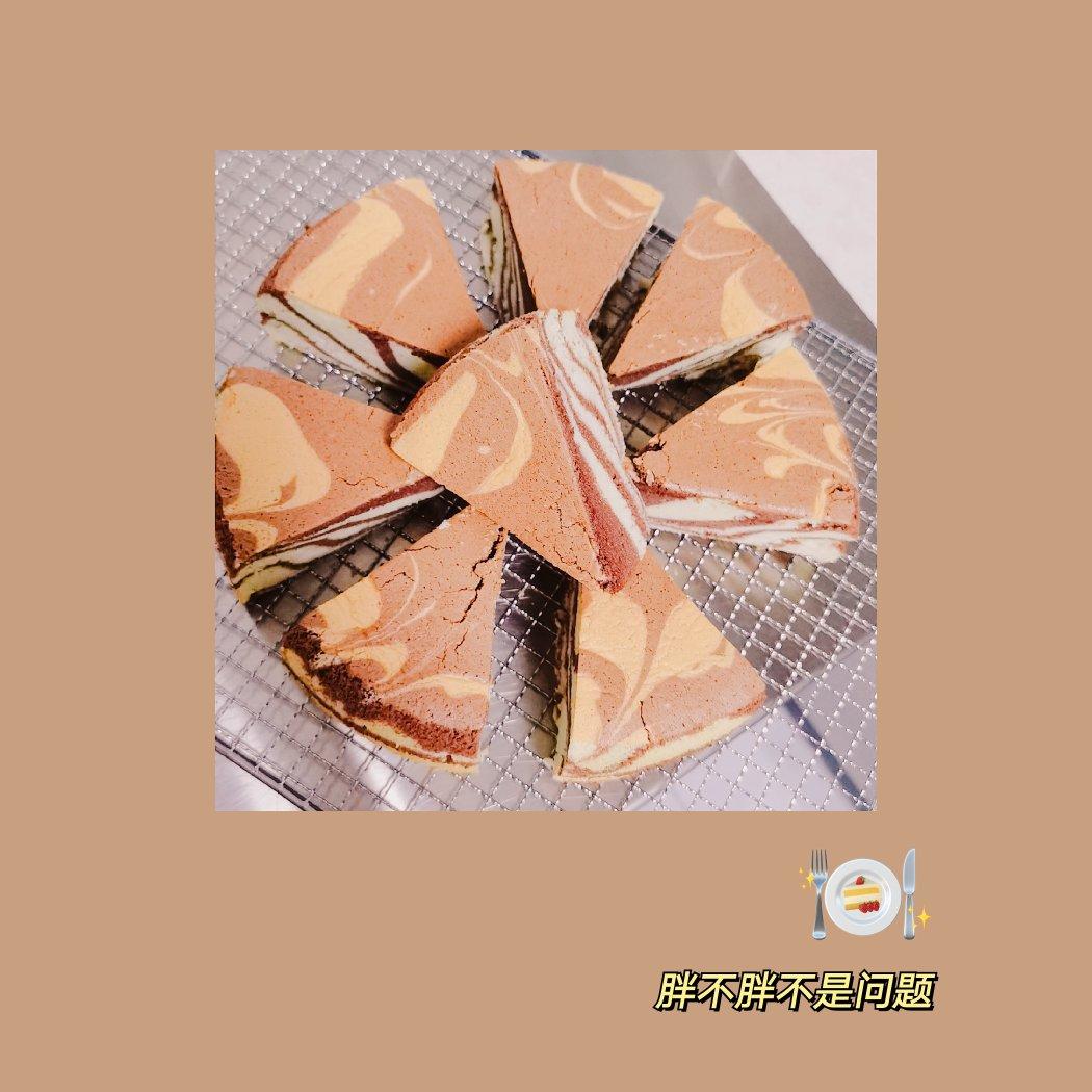 漂亮 斑马纹戚风蛋糕