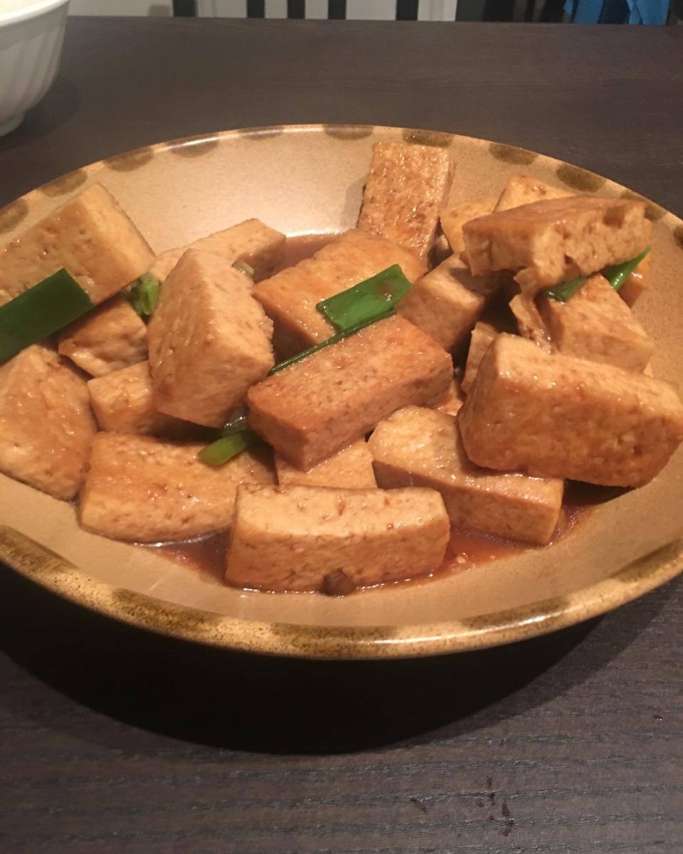 葱烧豆腐