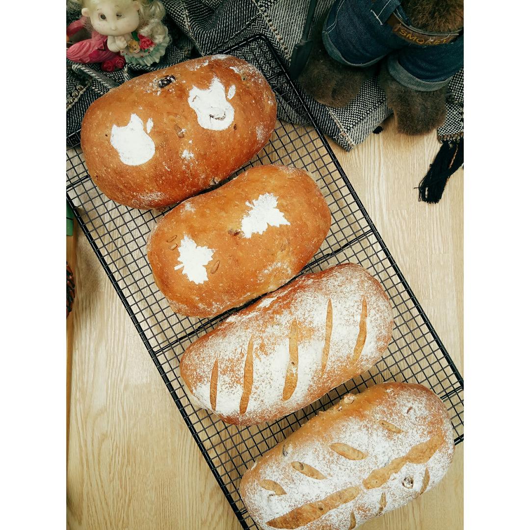 全麦核桃包～软欧包