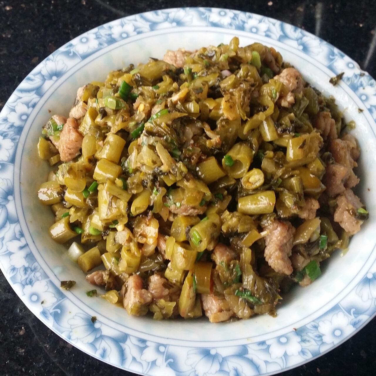 酸豇豆炒肉末