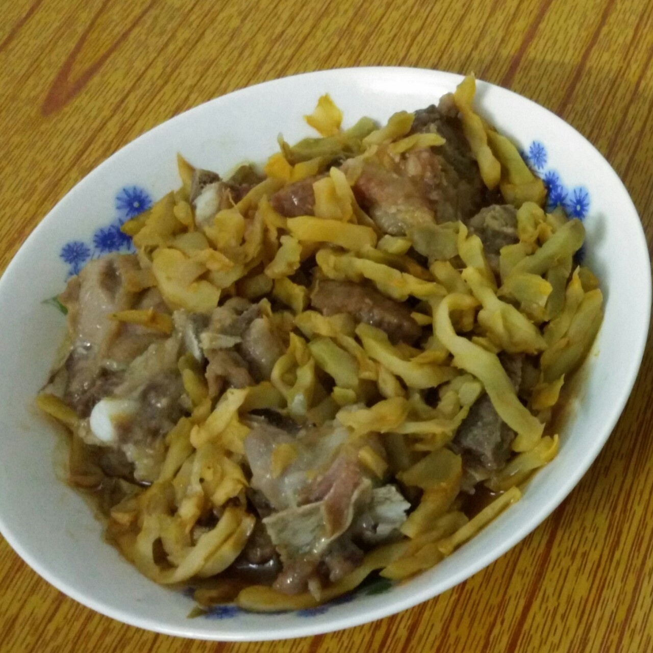 榨菜蒸排骨