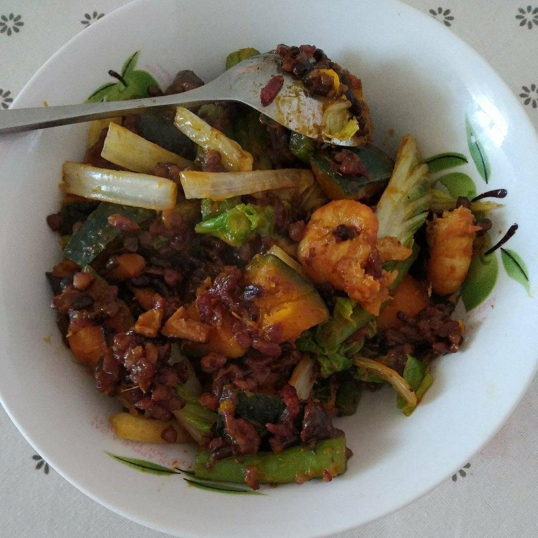 美味到不行的南瓜饭