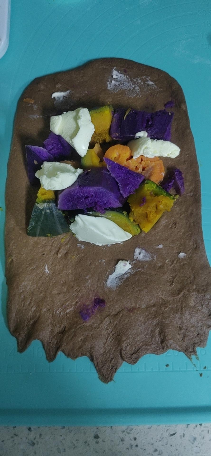 复刻永辉丰收的喜悦，减脂面包天花板，馅比面包还多！