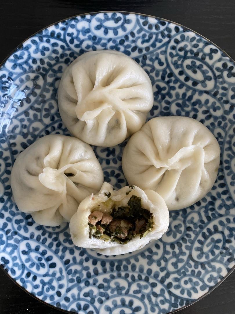 dandanl做的青菜小白菜包子