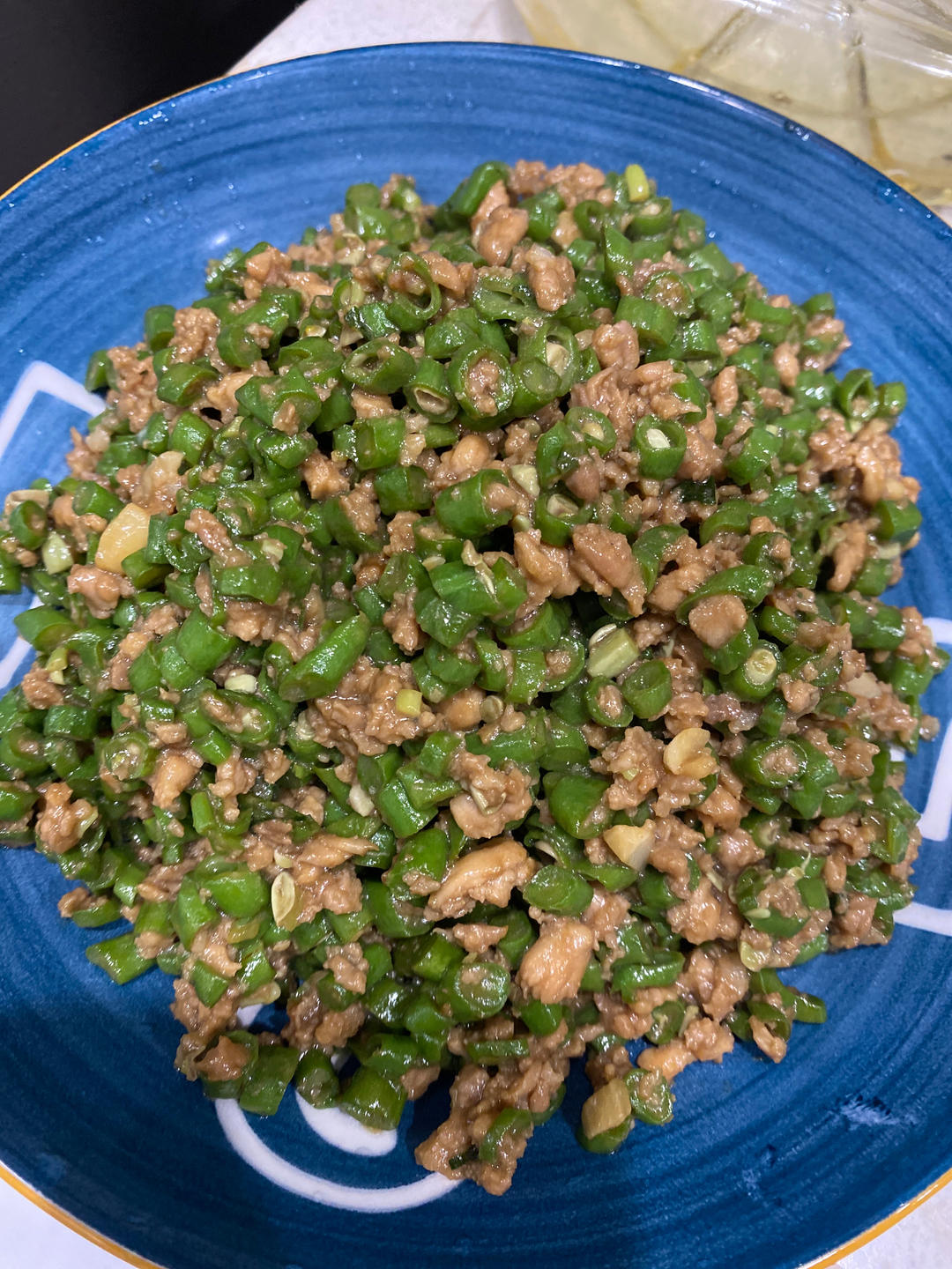 肉沫豆角下饭菜