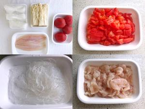 【美的双子炉】开胃简单的番茄龙利鱼粉丝煲➕锡纸肉沫豆腐的做法 步骤9
