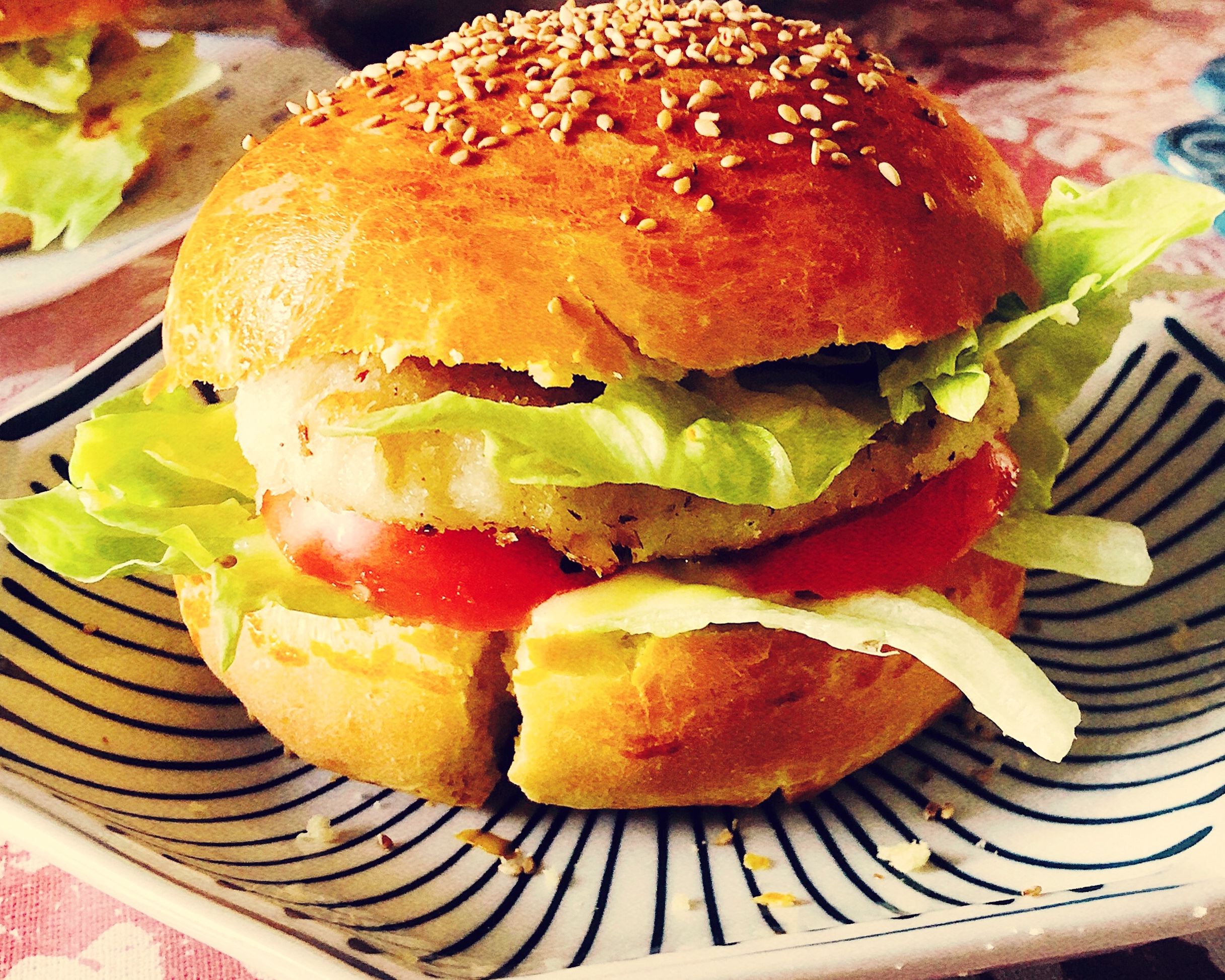 自制高颜值又健康美味的汉堡（基础胚做法）的做法