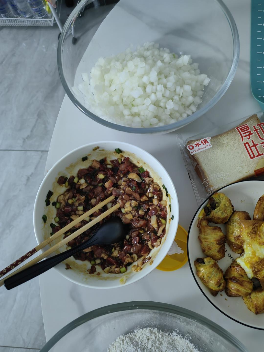 汁多易包的冬瓜烫面包
