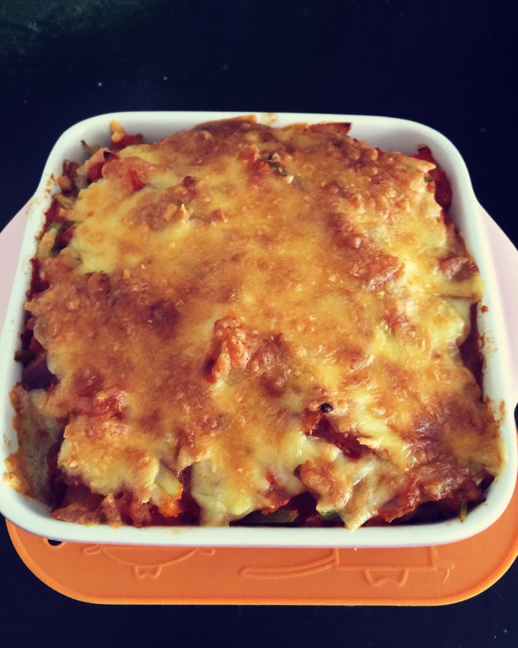 芝士焗番茄肉酱意大利面