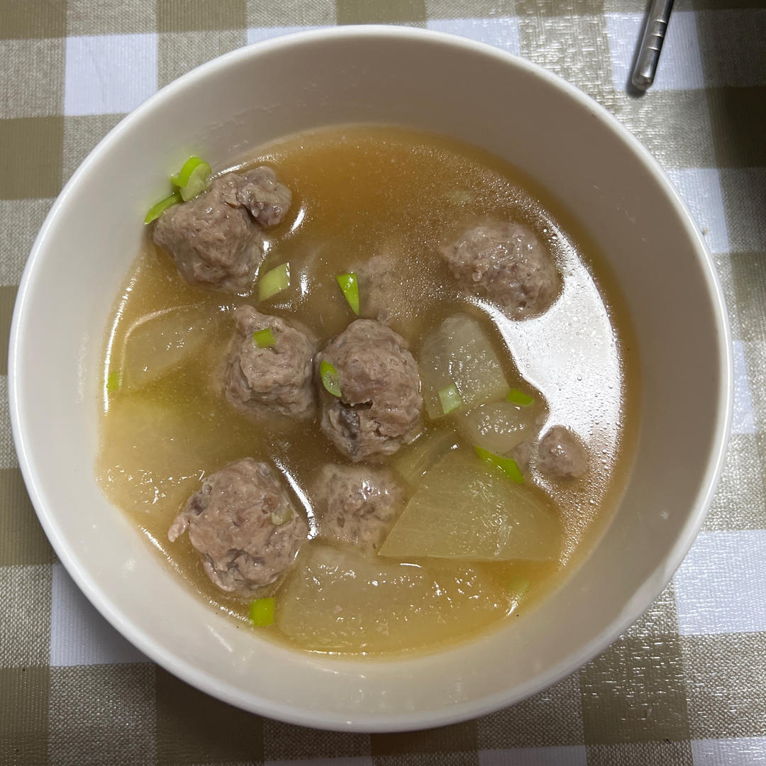 夏天不可错过的家常味--冬瓜丸子汤