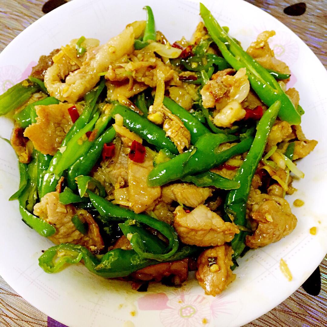 青椒炒肉丝