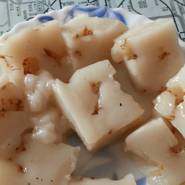 水晶桂花糕