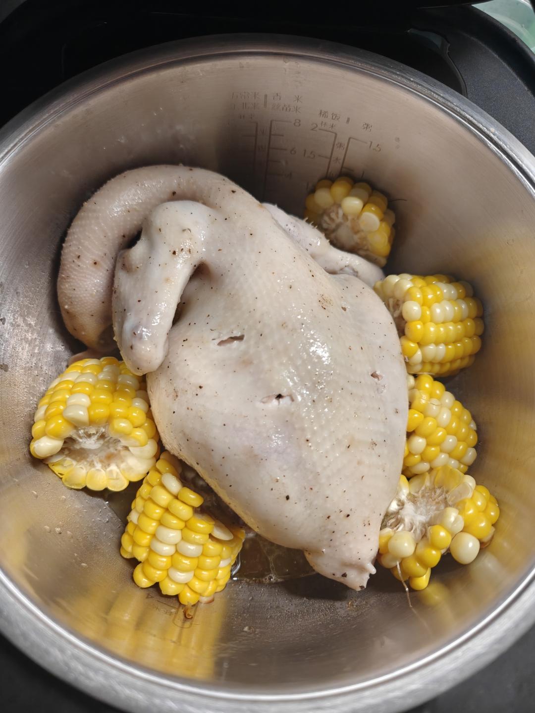 一滴水都不加的电饭煲蒸鸡